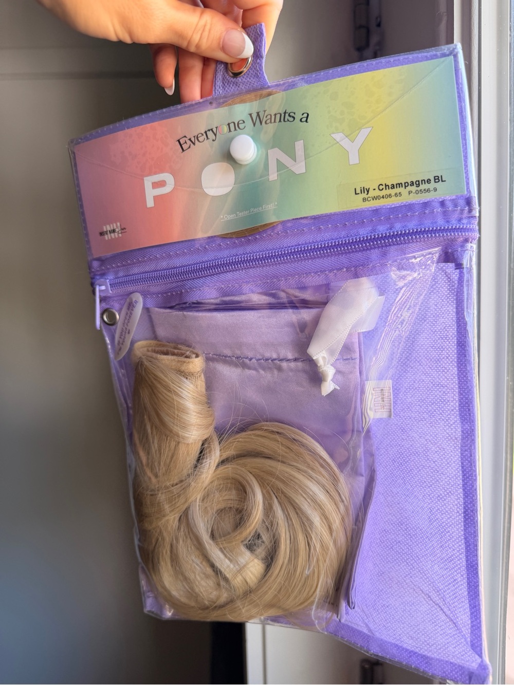 INH Lily Champagne Blonde Ponytail